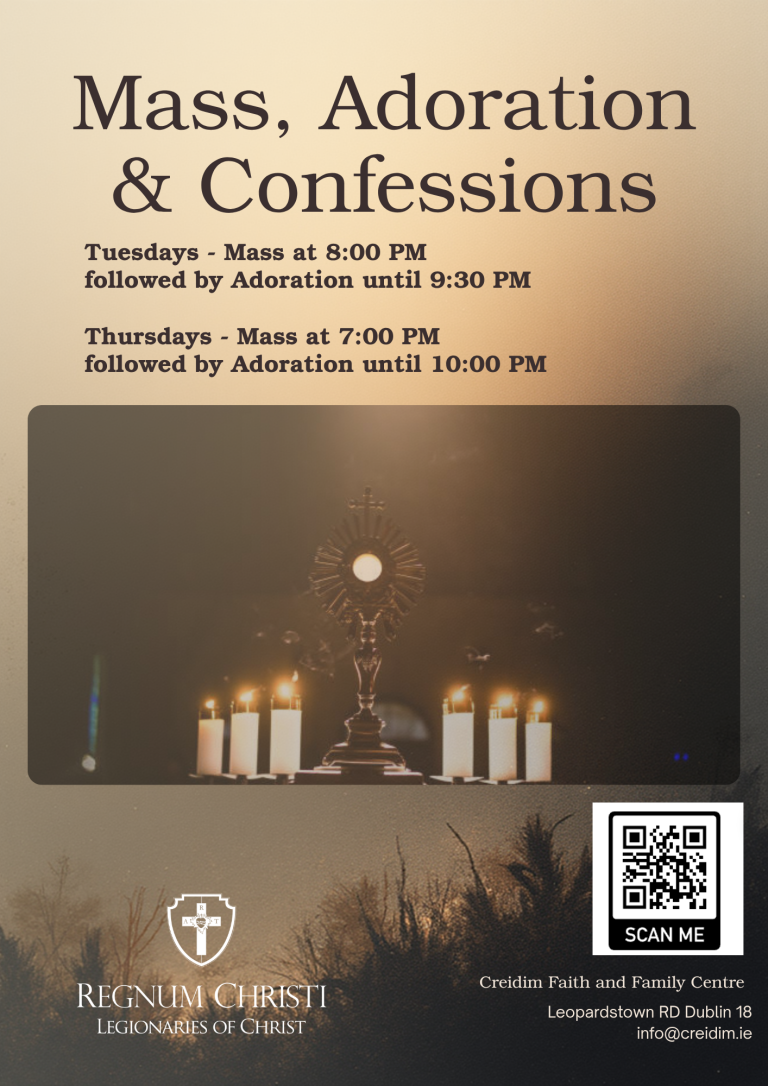 Flyer - Mass, Adoration & Confessions